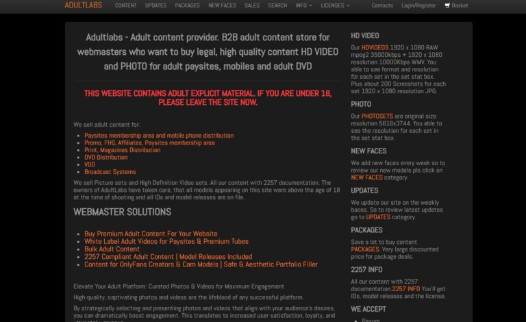 Adult Labs: Great Adult Content for Your Site